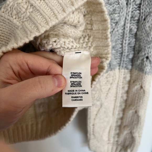 La Vie Rebecca Taylor Cable Striped Sweater - Picture 2 of 6